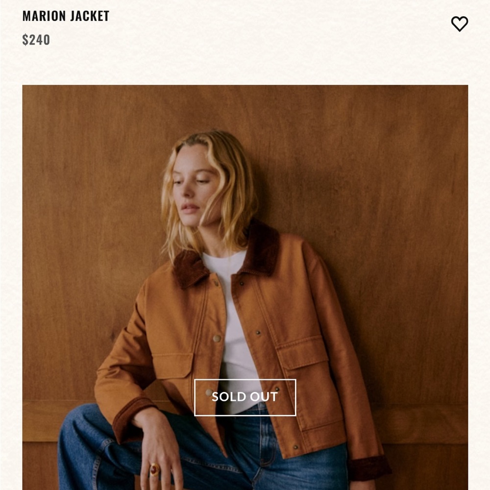 Sezane Marion Jacket Coffee - Size 4